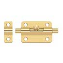 Deltana [3BBCR003] Solid Brass Door Barrel Bolt - Traditional - Polished Brass (PVD) Finish - 3&quot; L