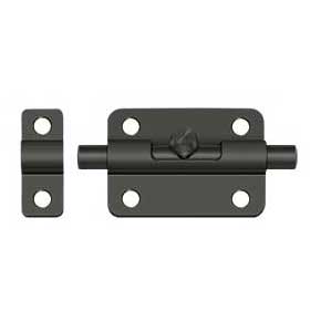 Deltana [3BBU10B] Solid Brass Door Barrel Bolt - Traditional - Oil Rubbed Bronze Finish - 3" L