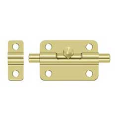 Deltana [3BBU3] Solid Brass Door Barrel Bolt - Traditional - Polished Brass Finish - 3&quot; L
