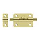 Deltana [3BBU3] Solid Brass Door Barrel Bolt - Traditional - Polished Brass Finish - 3" L