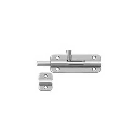 Deltana [SB35U32D] Stainless Steel Door Barrel Bolt - Spring - Brushed Finish - 3 1/2&quot; L