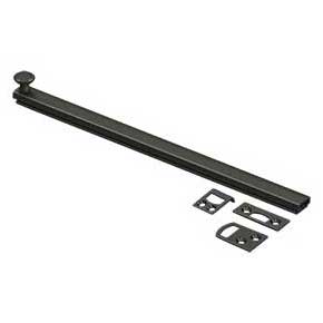 Deltana [12SBCS10B] Solid Brass Door Concealed Screw Bolt - Surface - Oil Rubbed Bronze Finish - 12" L