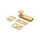 Deltana [2SBCS003] Solid Brass Door Concealed Screw Bolt - Surface - Polished Brass (PVD) Finish - 2&quot; L