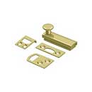 Deltana [2SBCS3] Solid Brass Door Concealed Screw Bolt - Surface - Polished Brass Finish - 2" L