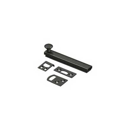 Deltana [4SBCS10B] Solid Brass Door Concealed Screw Bolt - Surface - Oil Rubbed Bronze Finish - 4&quot; L