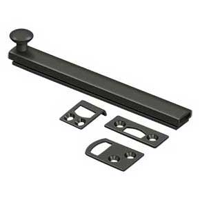 Deltana [6SBCS10B] Solid Brass Door Concealed Screw Bolt - Surface - Oil Rubbed Bronze Finish - 6" L