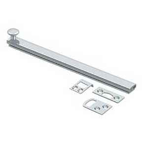 Deltana [8SBCS26] Solid Brass Door Concealed Screw Bolt - Surface - Polished Chrome Finish - 8" L