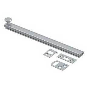 Deltana [8SBCS26D] Solid Brass Door Concealed Screw Bolt - Surface - Brushed Chrome Finish - 8" L
