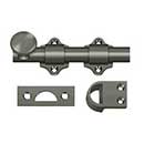 Deltana [DDB425U15A] Solid Brass Dutch Door Slide Bolt - Surface - Antique Nickel Finish - 4&quot; L