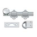 Deltana [DDB425U26] Solid Brass Dutch Door Slide Bolt - Surface - Polished Chrome Finish - 4&quot; L