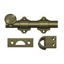 Deltana [DDB425U5] Solid Brass Dutch Door Slide Bolt - Surface - Antique Brass Finish - 4&quot; L