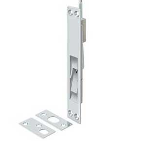 Deltana [12EFB26] Solid Brass Door Extension Flush Bolt - Polished Chrome Finish - 12" L