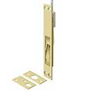 Deltana [12EFB3-UNL] Solid Brass Door Extension Flush Bolt - Polished Brass (Unlacquered) Finish - 12" L