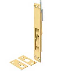 Deltana [12EFBCR003] Solid Brass Door Extension Flush Bolt - Polished Brass (PVD) Finish - 12&quot; L