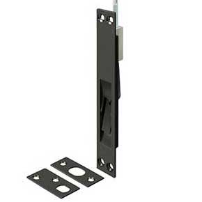Deltana [18EFB10B] Solid Brass Door Extension Flush Bolt - Oil Rubbed Bronze Finish - 18" L