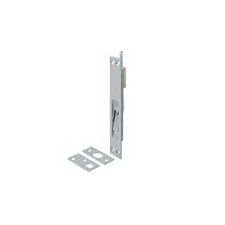 Deltana [18EFB26D] Solid Brass Door Extension Flush Bolt - Brushed Chrome Finish - 18" L