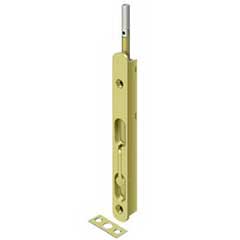 Deltana [18EFBZ3] Die Cast Zinc Door Extension Flush Bolt - Polished Brass Finish - 18&quot; L