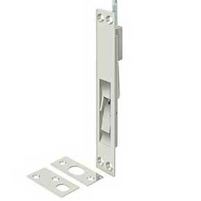 Deltana [24EFB14] Solid Brass Door Extension Flush Bolt - Polished Nickel Finish - 24" L