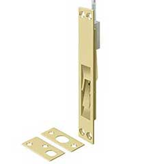 Deltana [24EFB3-UNL] Solid Brass Door Extension Flush Bolt - Polished Brass (Unlacquered) Finish - 24&quot; L