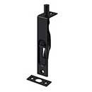 Deltana [4FBS19] Solid Brass Door Flush Bolt - Paint Black Finish - 4" L