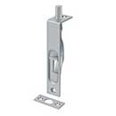 Deltana [4FBS26D] Solid Brass Door Flush Bolt - Brushed Chrome Finish - 4" L