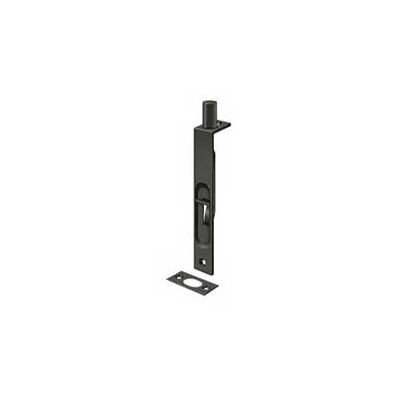 Deltana [6FBS10B] Solid Brass Door Flush Bolt - Oil Rubbed Bronze Finish - 6" L