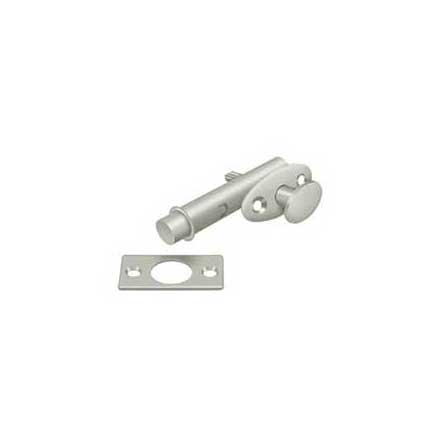 Deltana [MB175U15] Solid Brass Door Mortise Bolt - Privacy - Brushed Nickel Finish - 1 3/4" Backset