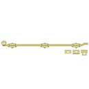 Deltana [FPG263] Solid Brass Door Slide Bolt - Offset - Traditional - Polished Brass Finish - 26" L