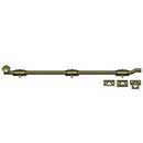 Deltana [FPG265] Solid Brass Door Slide Bolt - Offset - Traditional - Antique Brass Finish - 26&quot; L