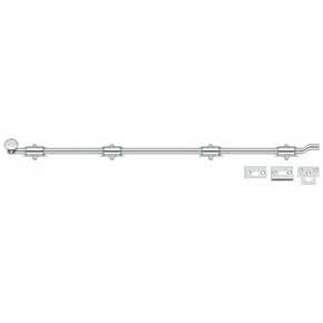 Deltana [FPG4226] Solid Brass Door Slide Bolt - Offset - Traditional - Polished Chrome Finish - 42" L