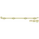 Deltana [FPG423] Solid Brass Door Slide Bolt - Offset - Traditional - Polished Brass Finish - 42" L