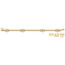 Deltana [FPG42CR003] Solid Brass Door Slide Bolt - Offset - Traditional - Polished Brass (PVD) Finish - 42&quot; L