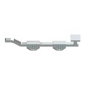Deltana [FPGM1026] Solid Brass Door Slide Bolt - Offset - Modern - Polished Chrome Finish - 10" L