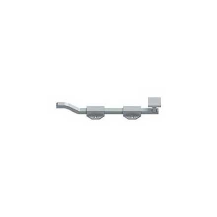 Deltana [FPGM1026D] Solid Brass Door Slide Bolt - Offset - Modern - Brushed Chrome Finish - 10" L