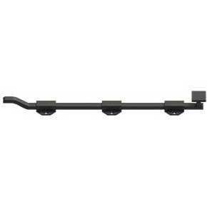 Deltana [FPGM1810B] Solid Brass Door Slide Bolt - Offset - Modern - Oil Rubbed Bronze Finish - 18" L