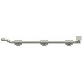 Deltana [FPGM1815] Solid Brass Door Slide Bolt - Offset - Modern - Brushed Nickel Finish - 18" L