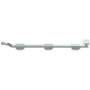 Deltana [FPGM1826] Solid Brass Door Slide Bolt - Offset - Modern - Polished Chrome Finish - 18" L