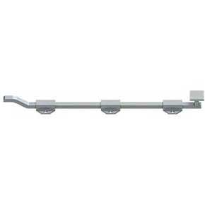 Deltana [FPGM1826D] Solid Brass Door Slide Bolt - Offset - Modern - Brushed Chrome Finish - 18" L