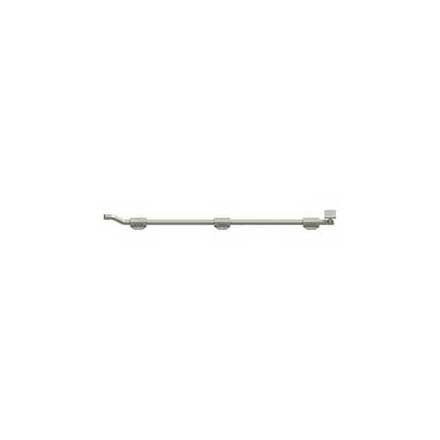 Deltana [FPGM2615] Solid Brass Door Slide Bolt - Offset - Modern - Brushed Nickel Finish - 26&quot; L