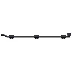 Deltana [FPGM2619] Solid Brass Door Slide Bolt - Offset - Modern - Paint Black Finish - 26" L