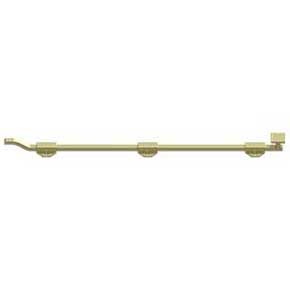 Deltana [FPGM263-UNL] Solid Brass Door Slide Bolt - Offset - Modern - Polished Brass (Unlacquered) Finish - 26" L