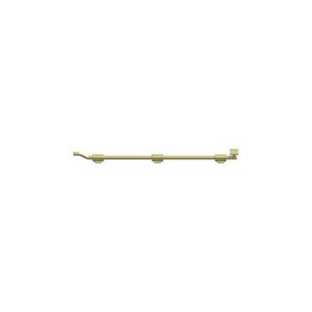 Deltana [FPGM263-UNL] Solid Brass Door Slide Bolt - Offset - Modern - Polished Brass (Unlacquered) Finish - 26&quot; L