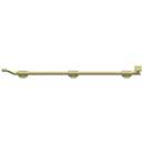 Deltana [FPGM263-UNL] Solid Brass Door Slide Bolt - Offset - Modern - Polished Brass (Unlacquered) Finish - 26&quot; L