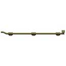 Deltana [FPGM265] Solid Brass Door Slide Bolt - Offset - Modern - Antique Brass Finish - 26&quot; L