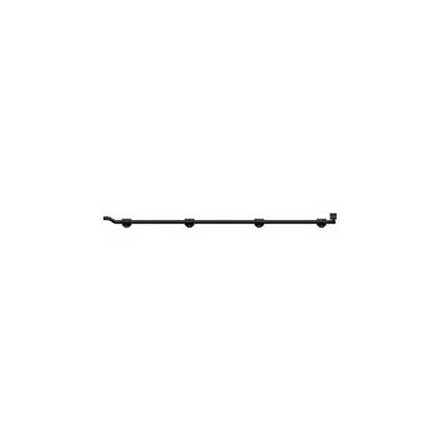 Deltana [FPGM4219] Solid Brass Door Slide Bolt - Offset - Modern - Paint Black Finish - 42&quot; L