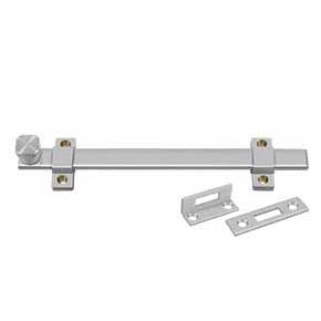 Deltana [10SSB32D] Stainless Steel Door Slide Bolt - Surface - Heavy Duty - Brushed Finish - 10" L