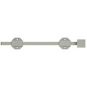 Deltana [12SBM15] Solid Brass Door Slide Bolt - Surface - Modern - Brushed Nickel Finish - 12" L