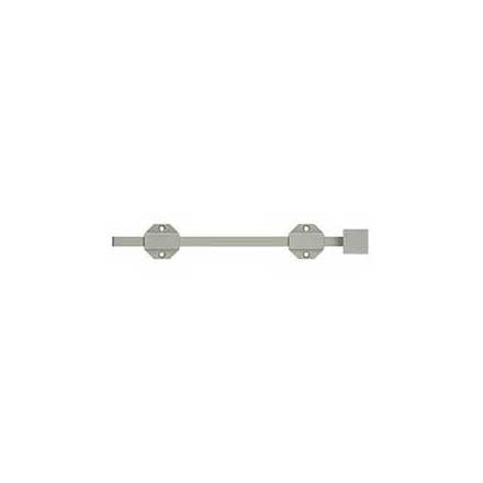 Deltana [12SBM15] Solid Brass Door Slide Bolt - Surface - Modern - Brushed Nickel Finish - 12&quot; L