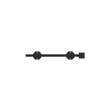 Deltana [12SBM19] Solid Brass Door Slide Bolt - Surface - Modern - Paint Black Finish - 12" L