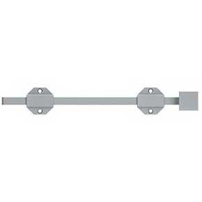 Deltana [12SBM26D] Solid Brass Door Slide Bolt - Surface - Modern - Brushed Chrome Finish - 12" L